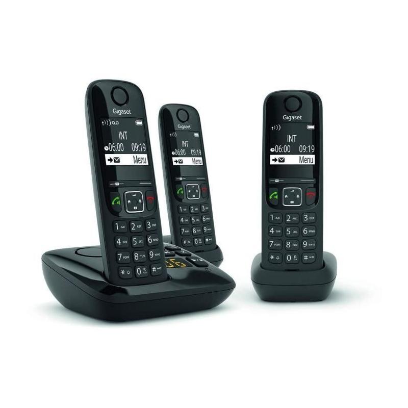 Trio de téléphones fixes Gigaset AS690: compact et performant