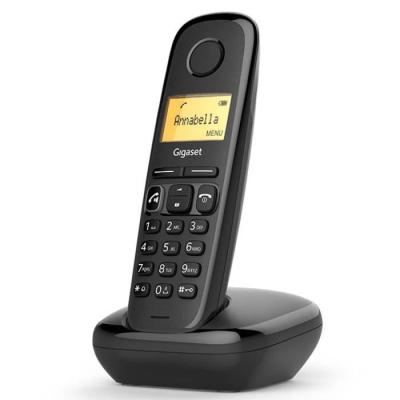 Téléphone sans fil Gigaset A270 Solo - Noir: Mains libres, Répertoire 80 noms, Autonomie 1080 min