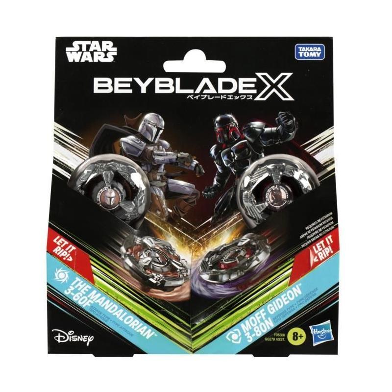 Pack de bataille Beyblade X The Mandalorian vs. Moff Gideon, Star Wars - Pour les fans dès 8 ans