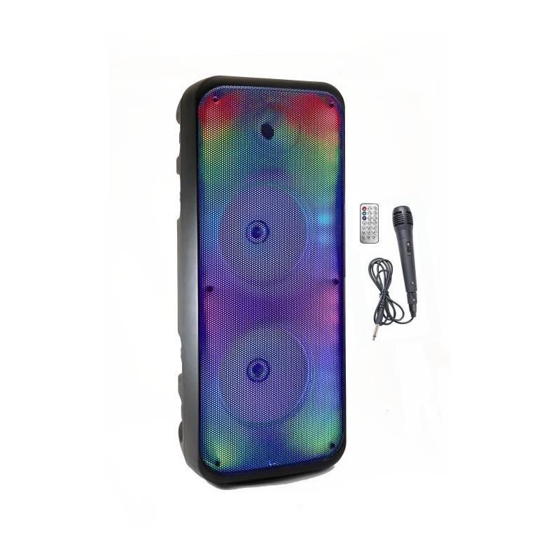 Enceinte Karaoké lumineuse - INOVALLEY - KA25-FIRE - 850 W - Noir