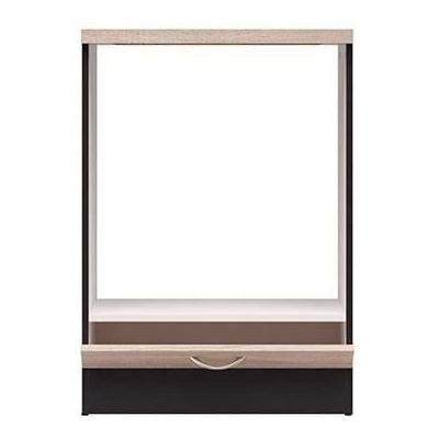 Découvrez le Meuble bas four JUNONA 60 cm avec plan de travail - Chêne Sonoma. Parfait pour votre cuisine, livré dans un colis p