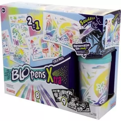 Blopens LANSAY - Créa'mug - Kit Coloriage - 9 pochoirs