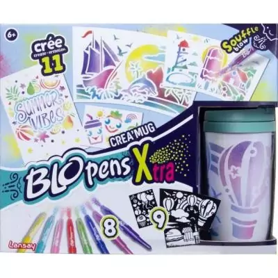 Blopens LANSAY - Créa'mug - Kit Coloriage - 9 pochoirs Blopens LANSAY - Créa'mug - Kit Coloriage - 9 pochoirs