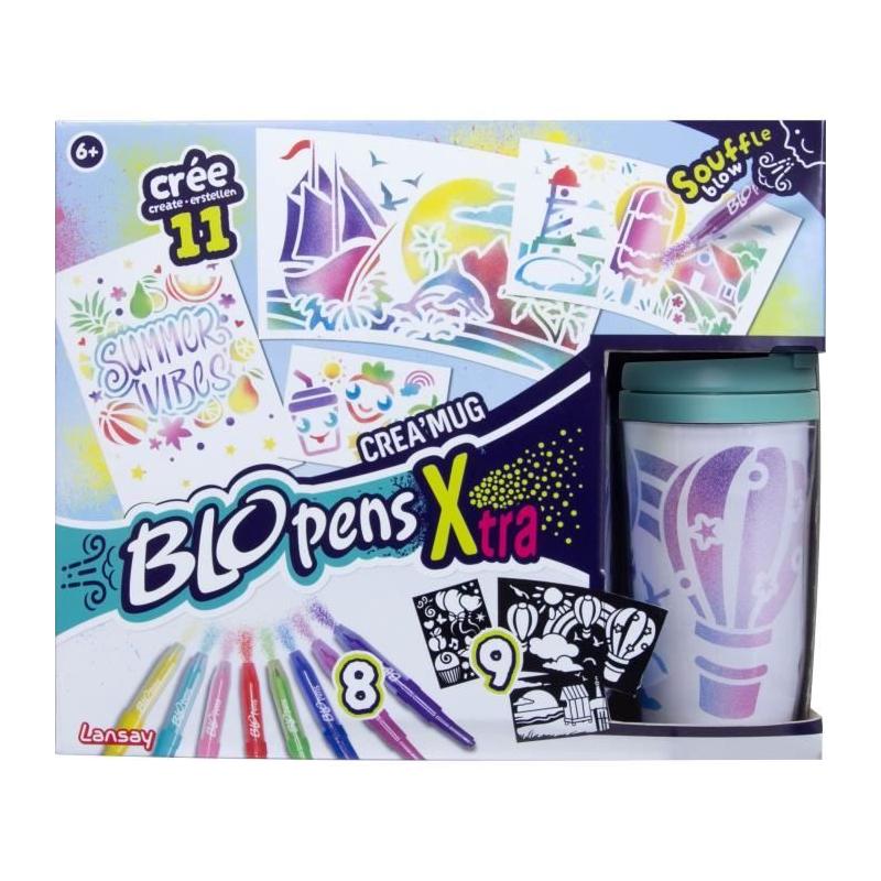 Blopens LANSAY - Créa'mug - Kit Coloriage - 9 pochoirs