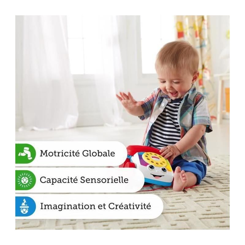 Fisher-Price - Le Téléphone Animé - Jouet d'éveil interactif