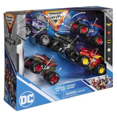 Pack de 5 véhicules DIE-CAST 1:64 DC Comics Monster Jam