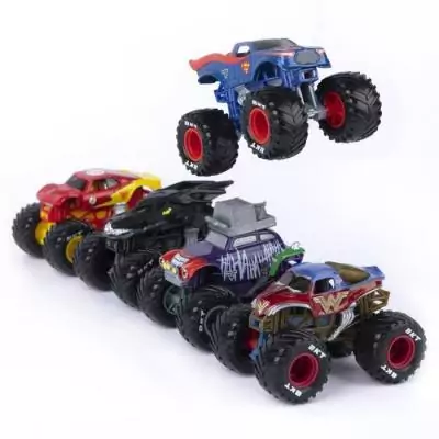 Pack de 5 véhicules DIE-CAST 1:64 DC Comics Monster Jam