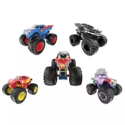 Pack de 5 véhicules DIE-CAST 1:64 DC Comics Monster Jam