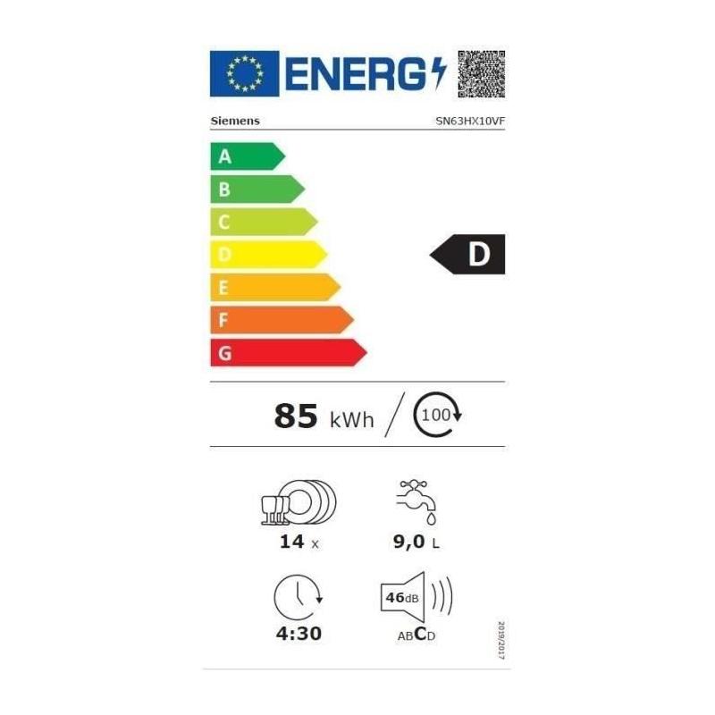 Lave-vaisselle encastrable Siemens iQ300 - Performant et durable