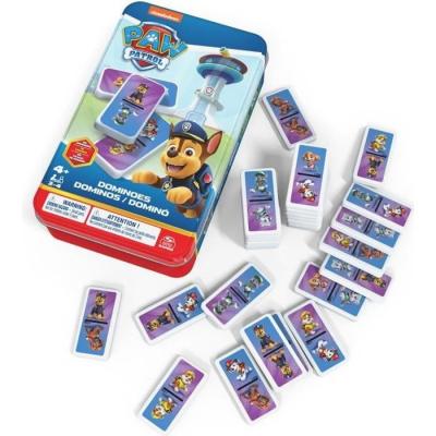 Boîte Métal Dominos La Pat' Patrouille - Jeu de Société Amusant
