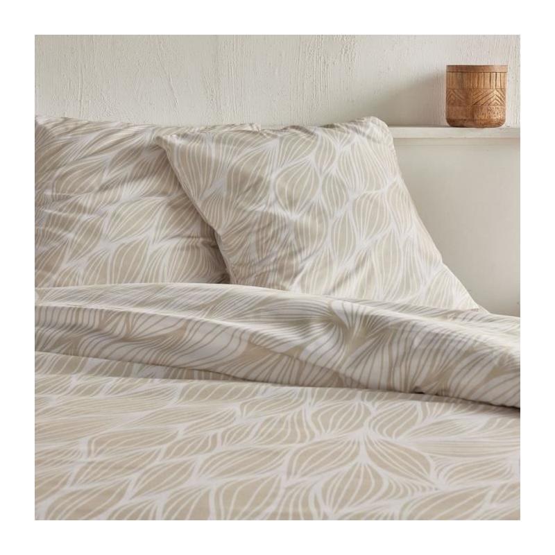 Parure de lit graphique TODAY Crazy - 2 pers - Beige 220x240 cm