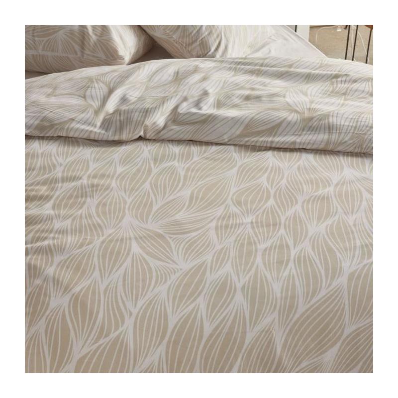 Parure de lit graphique TODAY Crazy - 2 pers - Beige 220x240 cm
