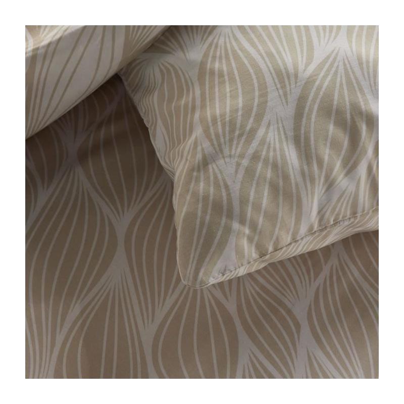 Parure de lit graphique TODAY Crazy - 2 pers - Beige 220x240 cm