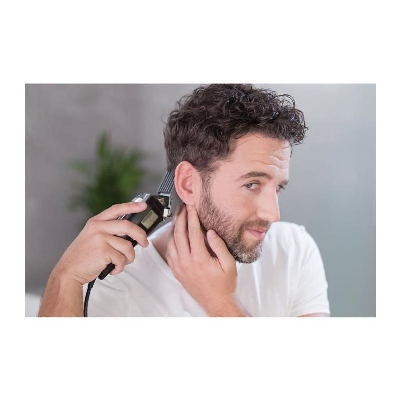 Tondeuse Cheveux WAHL Elite Pro 230V - 10 Sabots - Noir