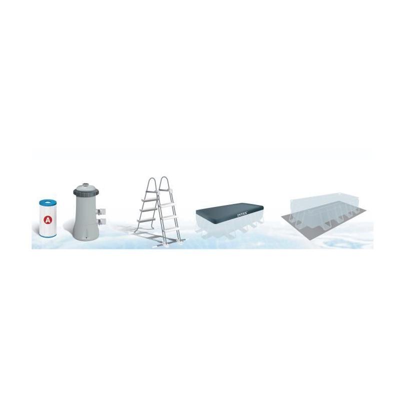 Piscine hors sol tubulaire INTEX - Pris Frame 488x244x107cm