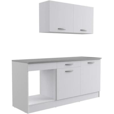 Cuisine complète OSLO 180cm Blanc Mat - Made in France