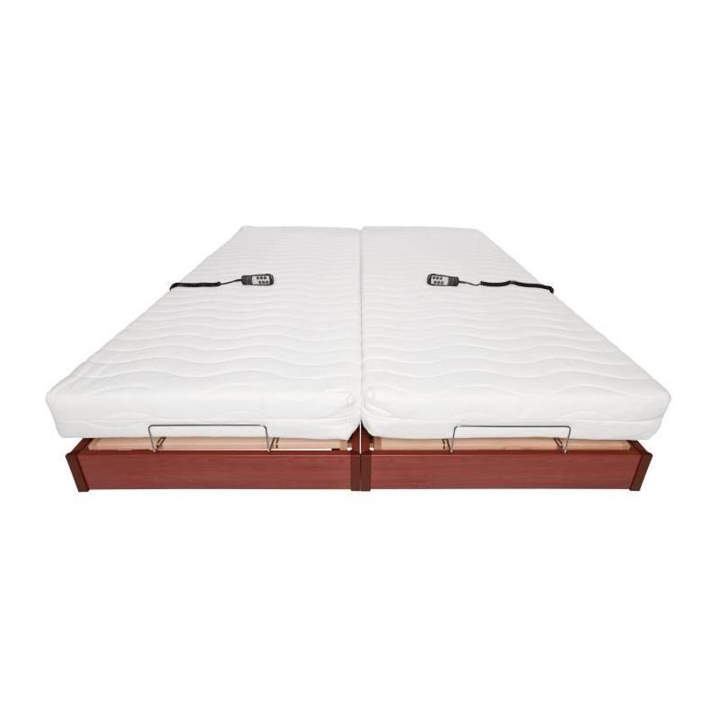 Ensemble relaxation : Matelas + sommiers électriques 2x90x200