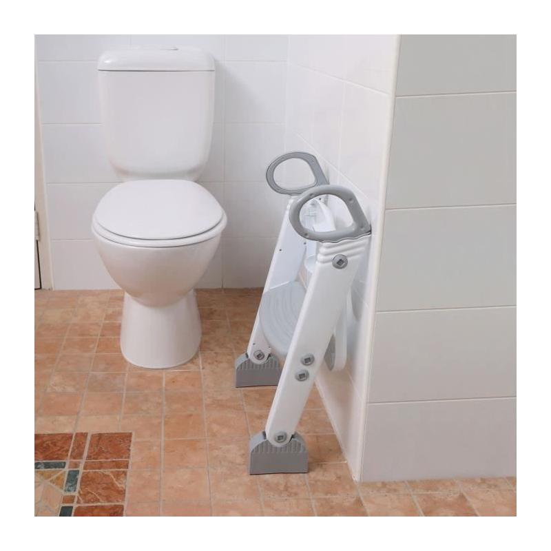 Réducteur de WC DREAMBABY - STEP-UP - Siège d'apprentissage - Gris