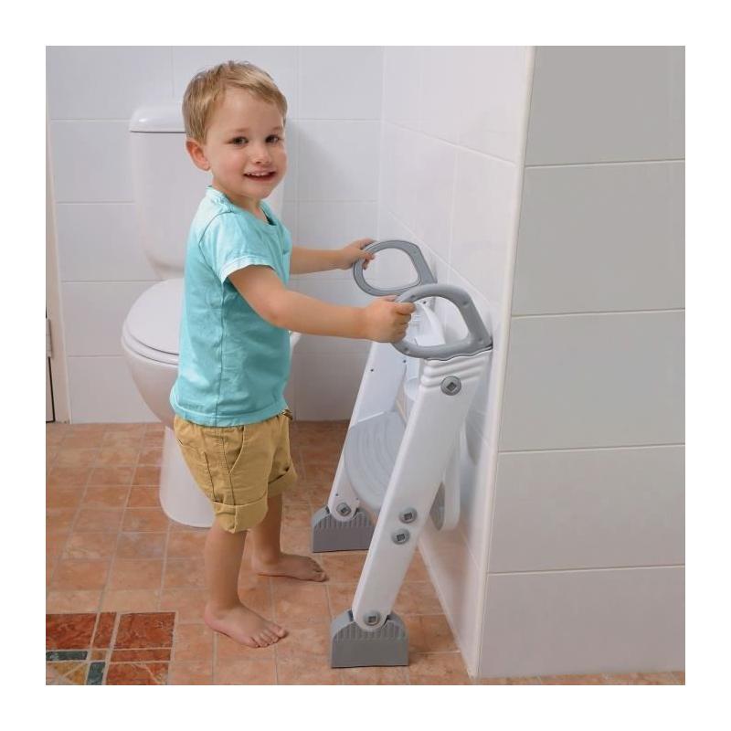 Réducteur de WC DREAMBABY - STEP-UP - Siège d'apprentissage - Gris