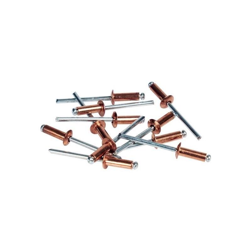 Rivets Rapides en Aluminium Cuivre Ø 4,8x12 mm (50 pcs)