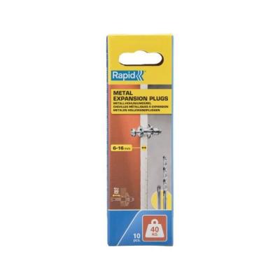 Bouchons d'expansion métalliques Rapid - Lot de 10 pcs Ø11x37