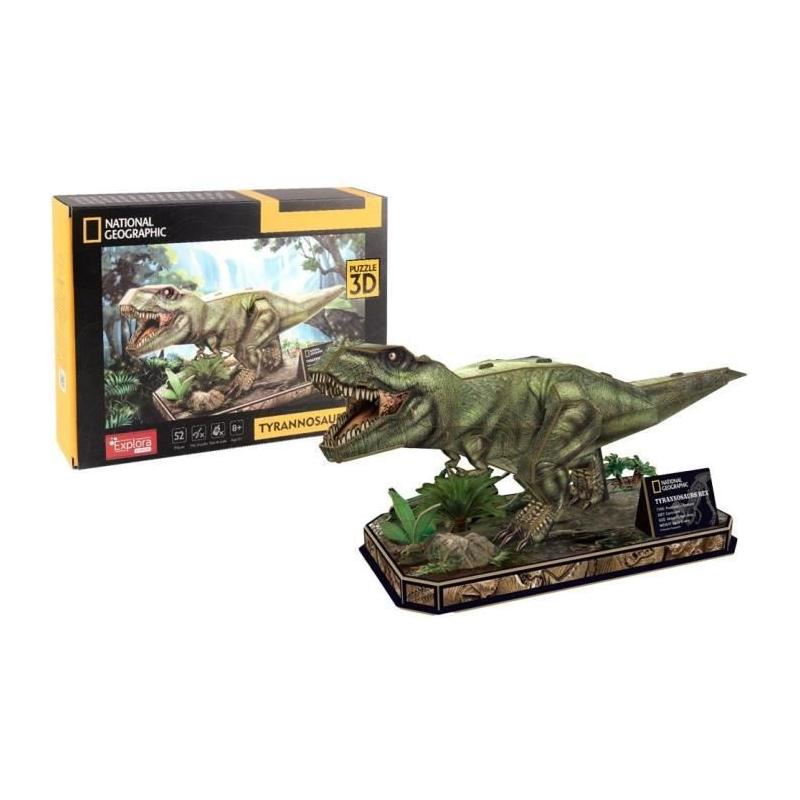Puzzle 3D T-Rex Explora - Jeu de construction dinosaure - 52 pièces