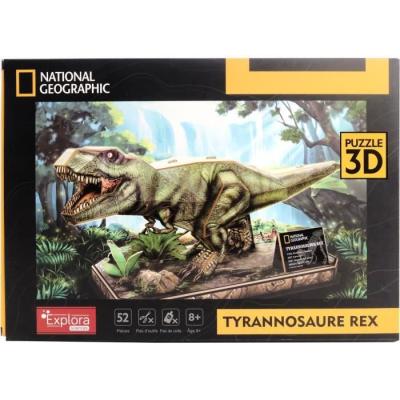 Puzzle 3D T-Rex Explora - Jeu de construction dinosaure - 52 pièces