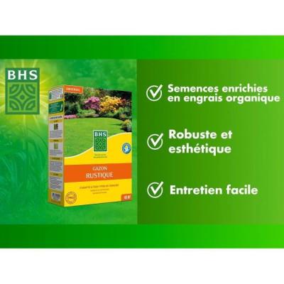 Gazon Rustique BHS - 5kg - Jardins Traditionnels - Dense & Esthétique
