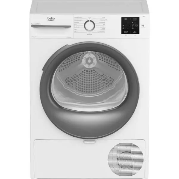 Seche-linge pompe a chaleur BEKO D3H19302W - 9 kg - L60cm - Blanc