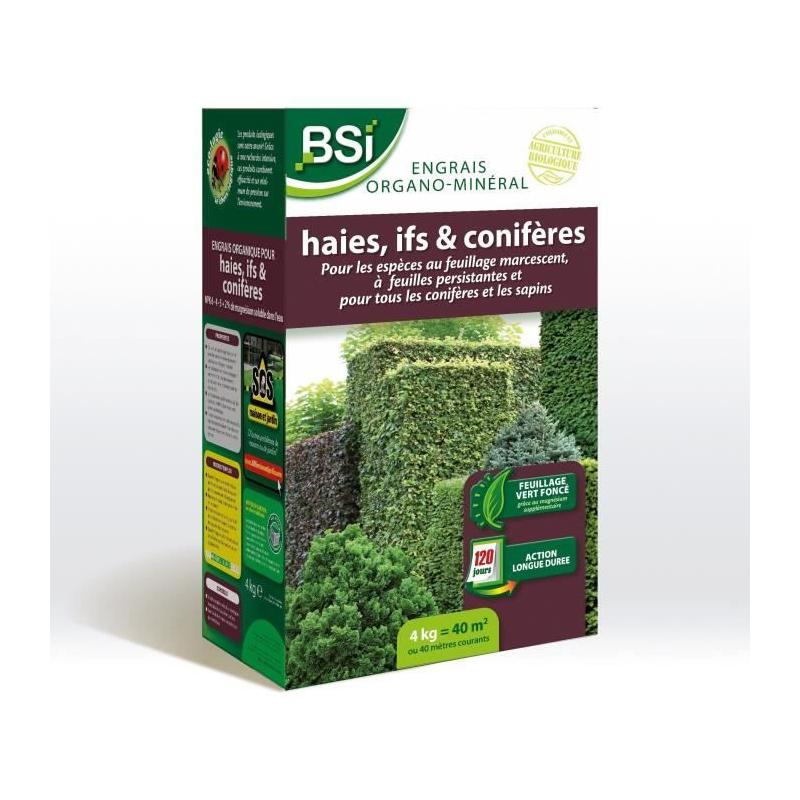 Engrais Bio pour Haies et Conifères - Longue Durée - 4Kg