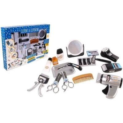 Set coiffeur pour enfants - CLEMENT CLEMENTINE - Tondeuse, sèche-cheveux, rasoirs