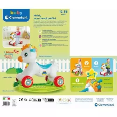Cheval à bascule et à roues interactif - Dès 1 an
