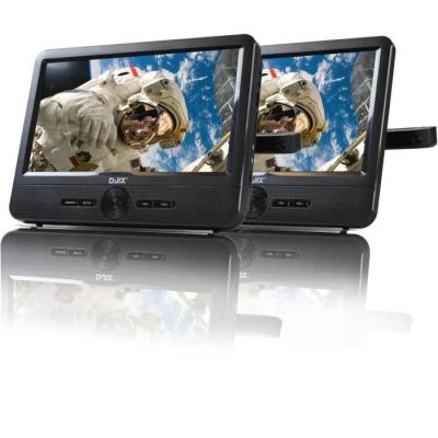 Lecteur DVD portable DJIX PVS906-50SM 9 - Double écran - Autonomie 2h - Noir - Idéal pour les voyages