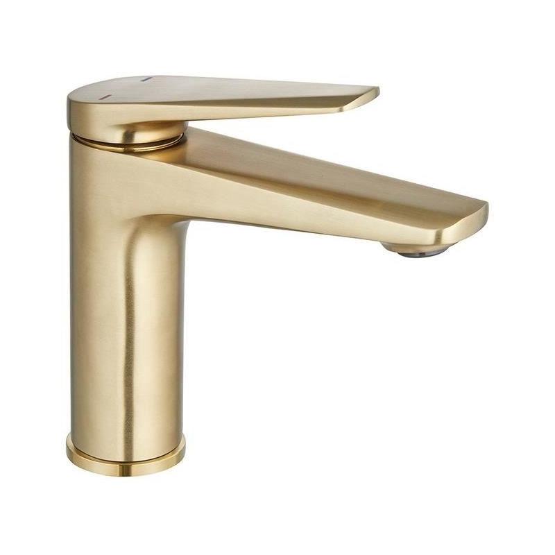 Mitigeur Lavabo - EDOUARD ROUSSEAU - GLOSS - Laiton Brossé - Design Élégant