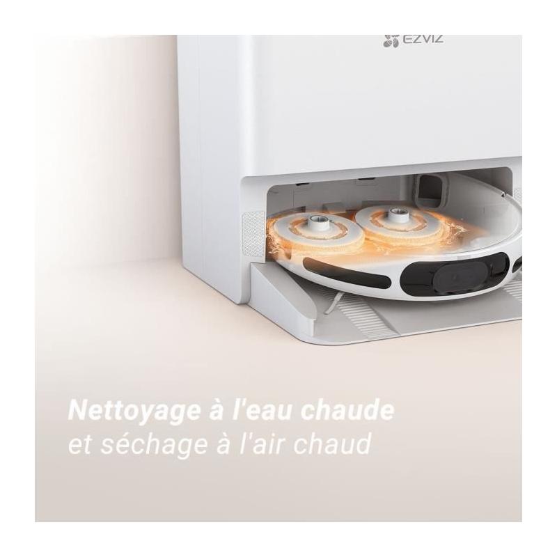 Aspirateur Robot EZVIZ RS20 Pro - Nettoyage Efficace à l'eau Chaude