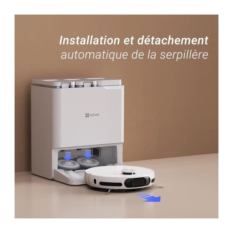 Aspirateur Robot EZVIZ RS20 Pro - Nettoyage Efficace à l'eau Chaude
