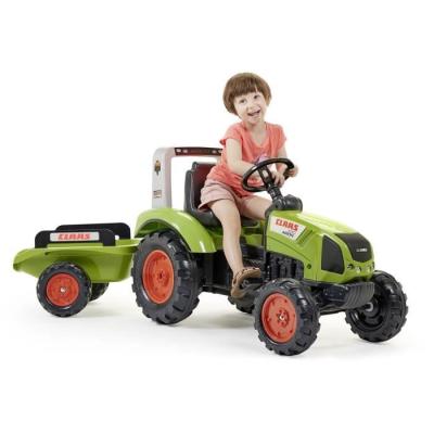 Tracteur à pédales Claas avec remorque - Fabriqué en France - 60% plastique recyclé