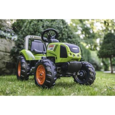 Tracteur à pédales Claas avec remorque - Fabriqué en France - 60% plastique recyclé