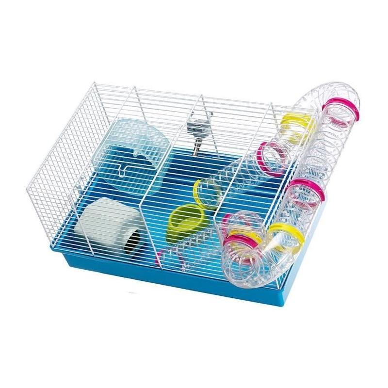 Cage FERPLAST PAULA TUBE LINE - Compact et Bleu