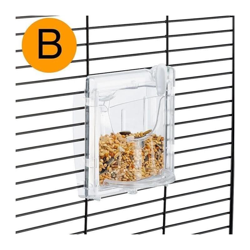 Cage canaris FERPLAST PIANO 4 - Noir - Dimensions compactes