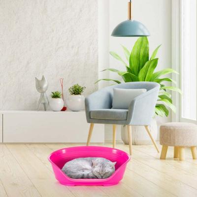 Lit confortable pour chien et chat - Fuchsia - 49x36x17,5 cm