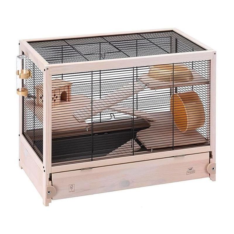 Cage pour hamster FERPLAST HAMSTERVILLE en bois - Accessoire de cage