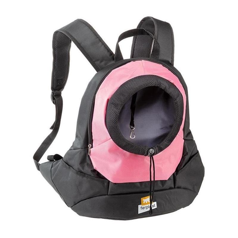 Sac à dos pour chien FERPLAST KANGOO - Large 8 kg - Rose - Pratique et tendance