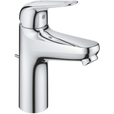 Mitigeur monocommande lavabo - GROHE Swift - 24328001 - Chromé - Taille M - Ouverture Eau Froide - Economie d'eau -Tirette et v
