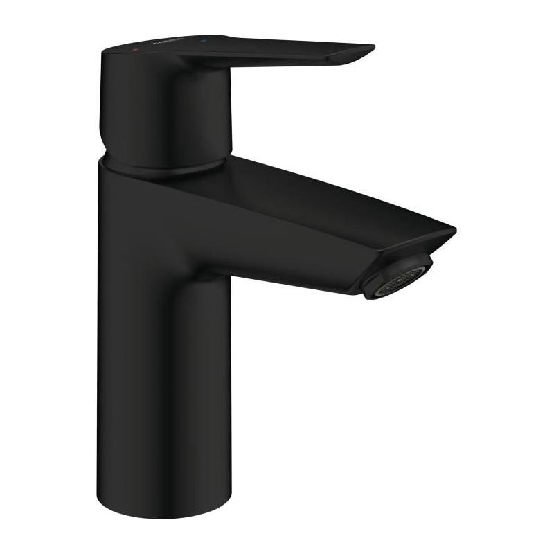 Mitigeur lavabo monocommande GROHE Start - Noir mat - Taille S - Économie d'eau