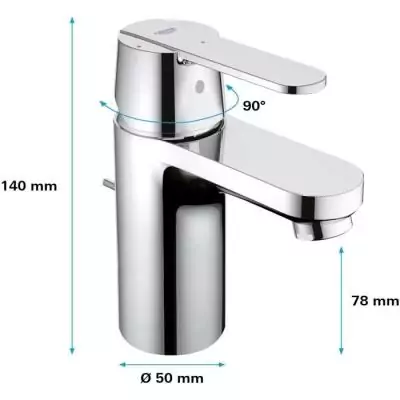 Mitigeur lavabo GET monocommande chromé - GROHE Mitigeur lavabo GET monocommande chromé - GROHE
