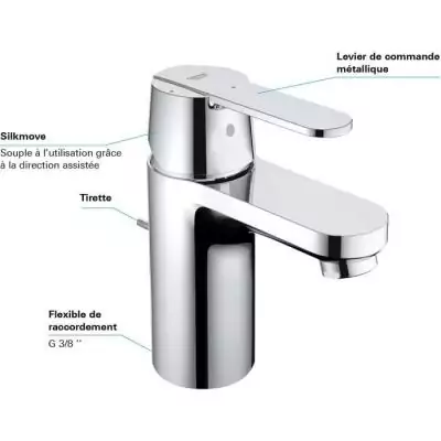 Mitigeur lavabo GET monocommande chromé - GROHE Mitigeur lavabo GET monocommande chromé - GROHE