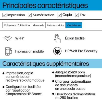 Imprimante HP OfficeJet Pro 9135e: Couleur Recto Verso, 3 mois Instant Ink inclus