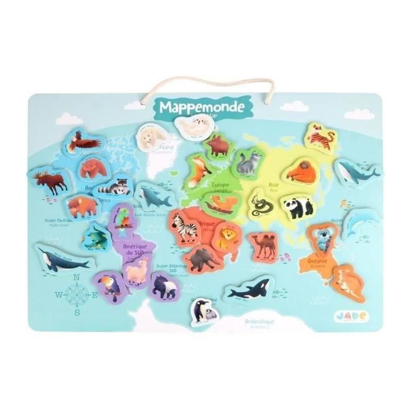 Plateau Magnétique des Continents - Jeu Éducatif 3 ans