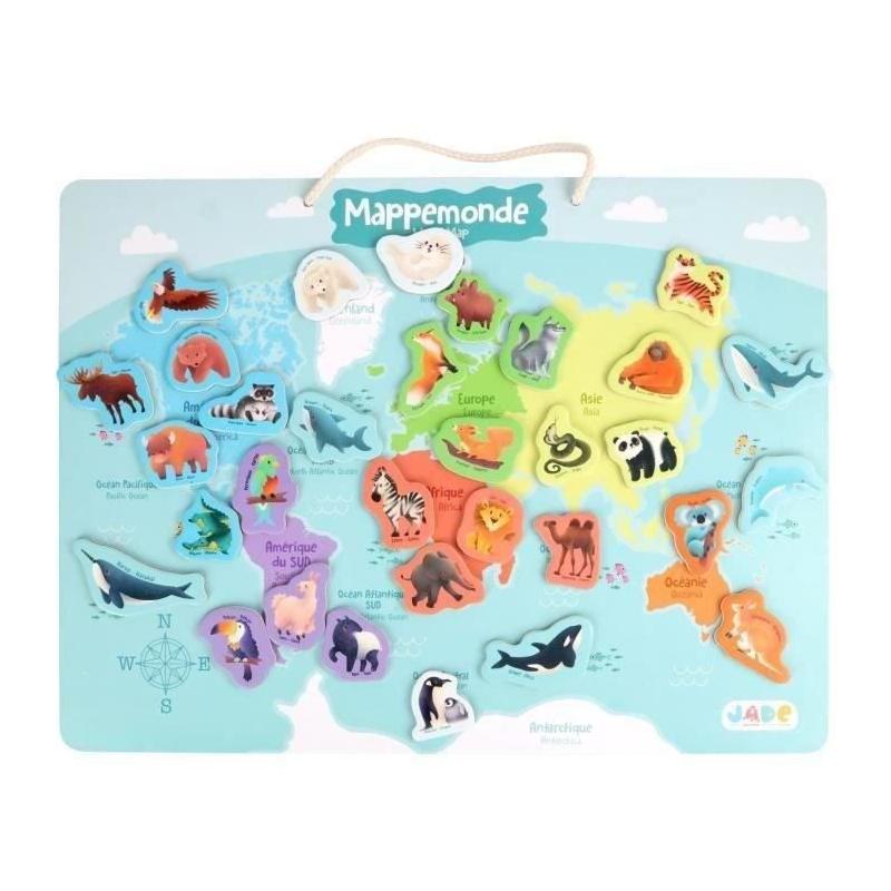Plateau Magnétique des Continents - Jeu Éducatif 3 ans
